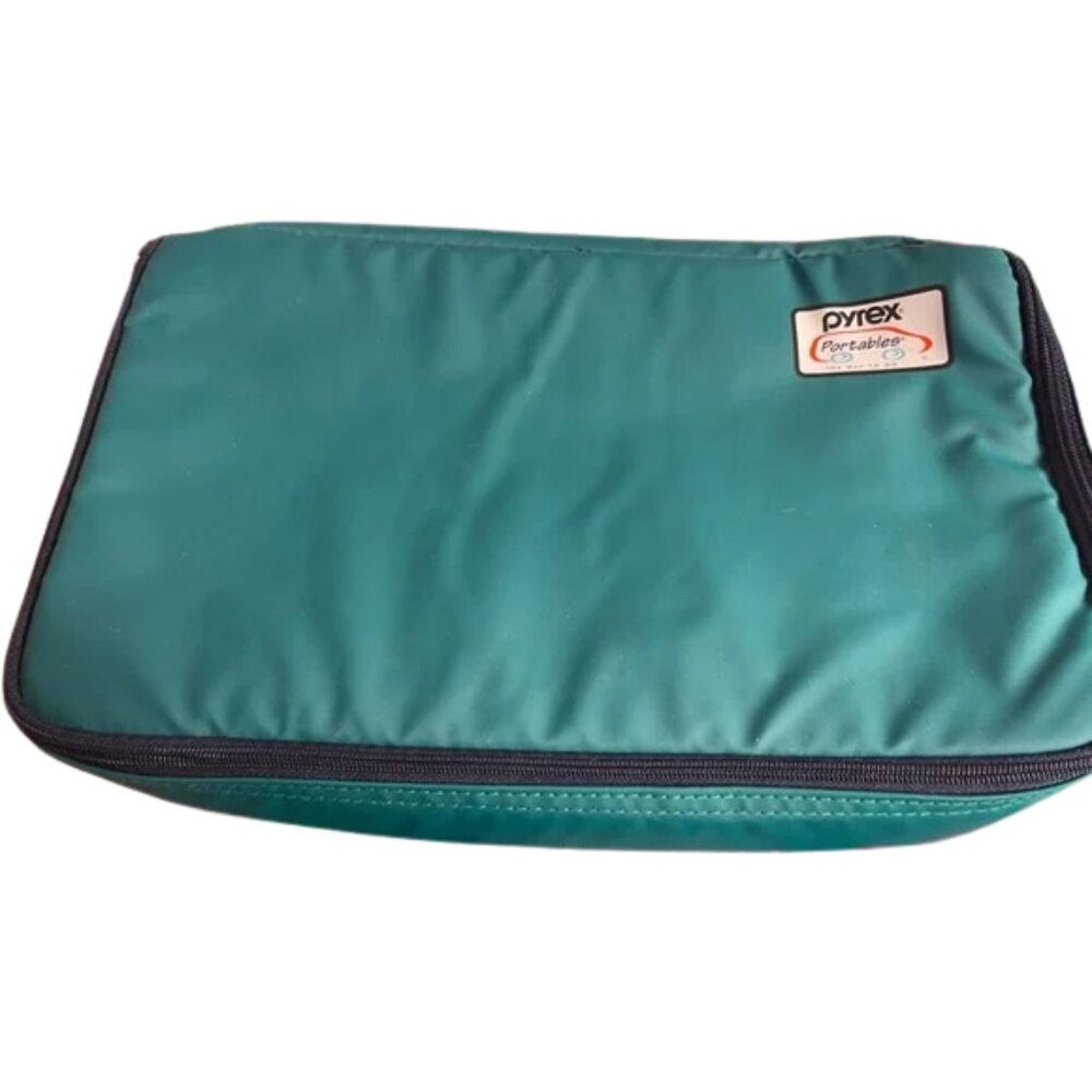 Pyrex Portables Insulated Carry Bag 16 x 12 • The Way To Go • Travel Case • Teal
